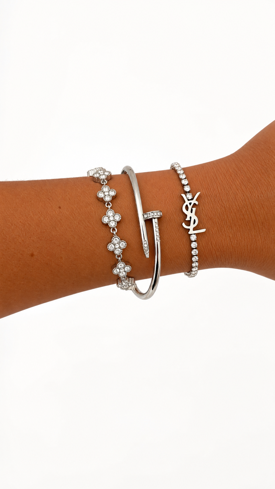 Bracelet Inaya Strass Argent