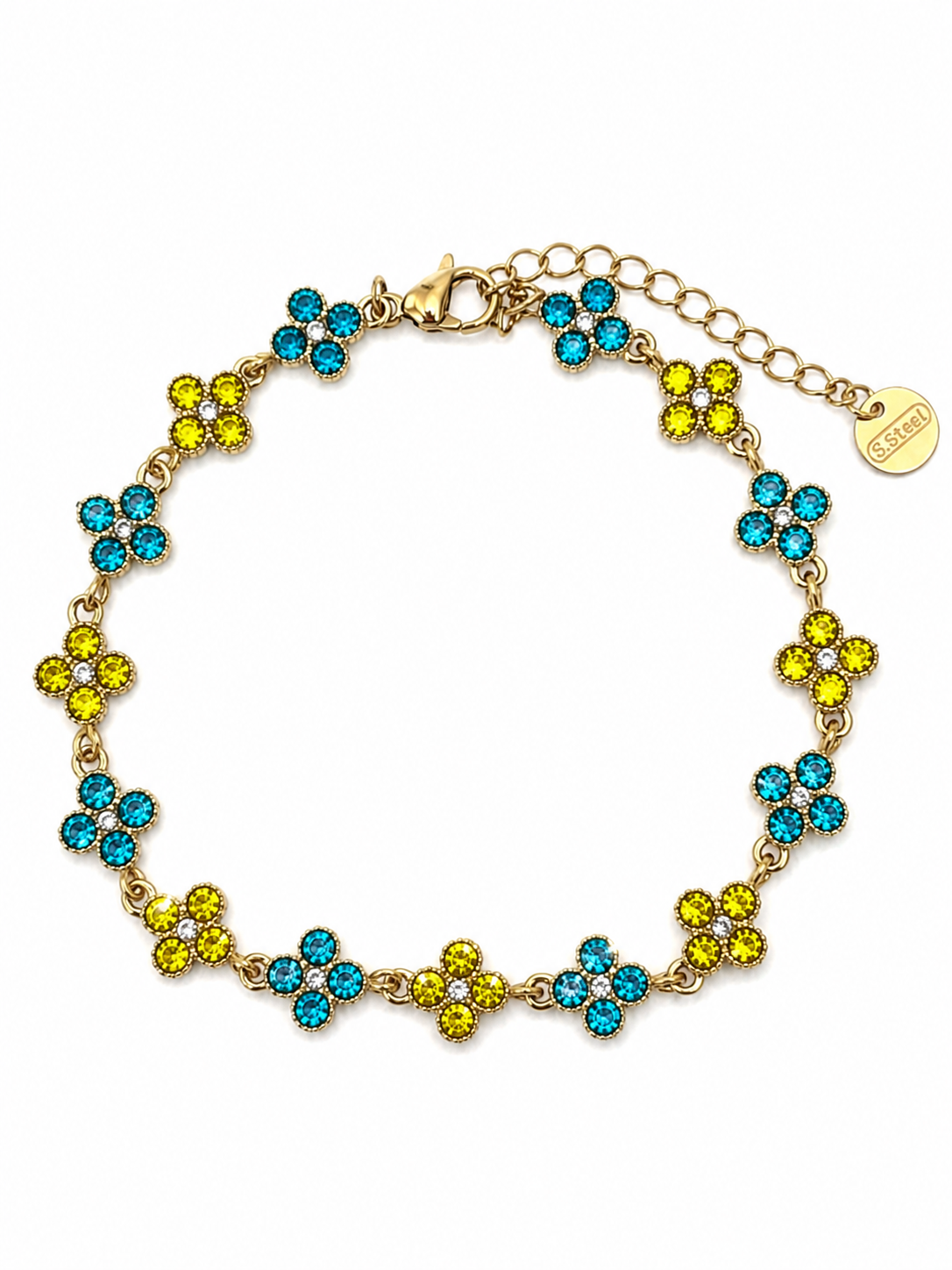 Bracelet Jade Turquoise/jaune
