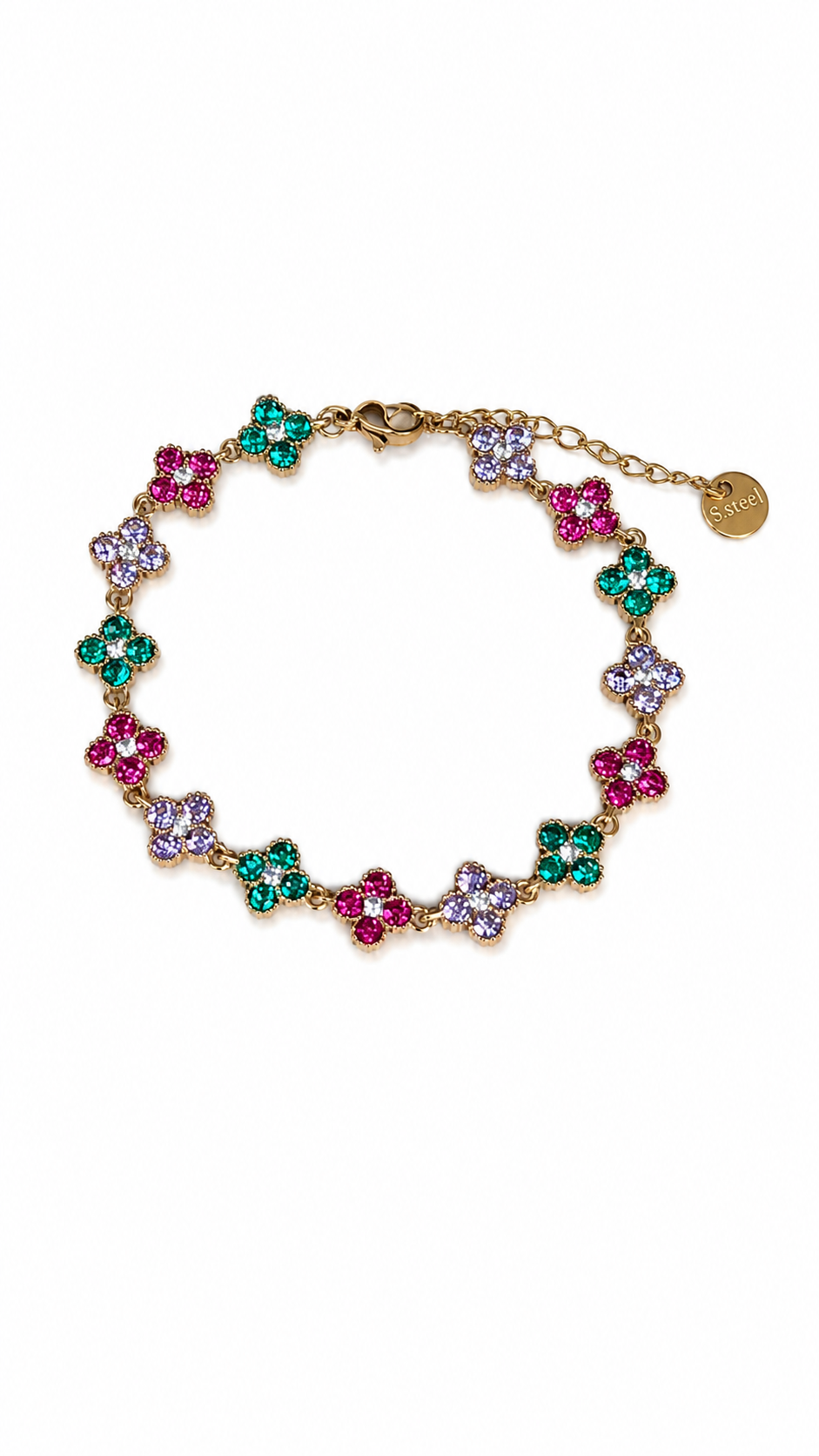 Bracelet Jade Rose / Vert