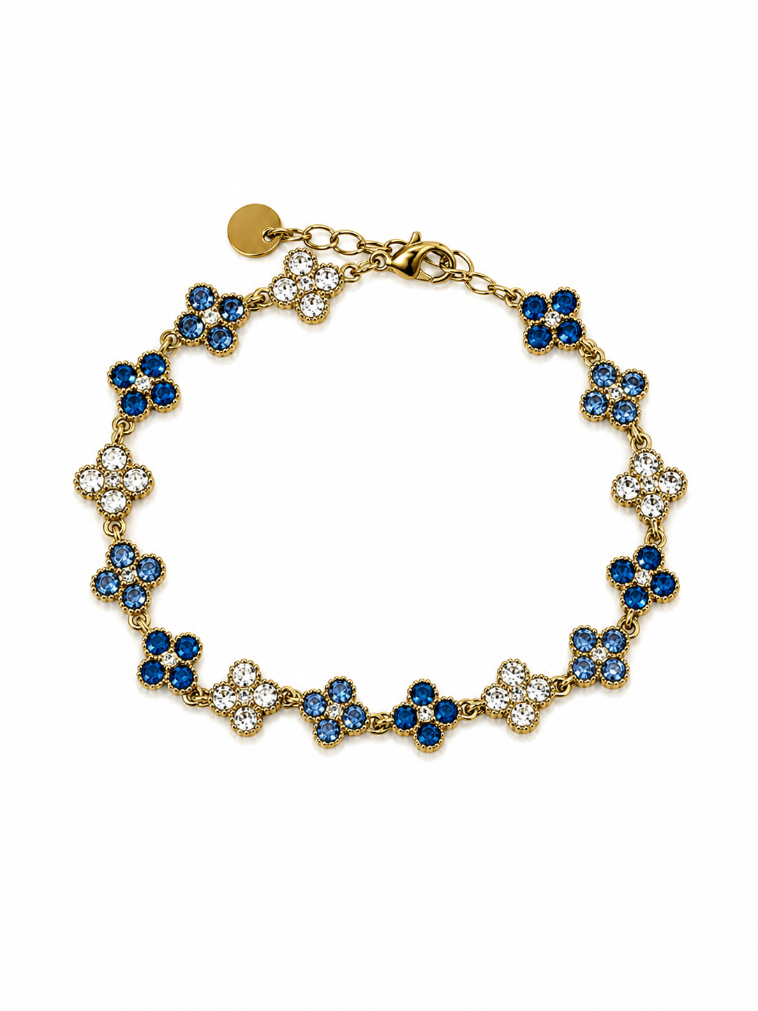 Bracelet Jade Bleu / Blanc