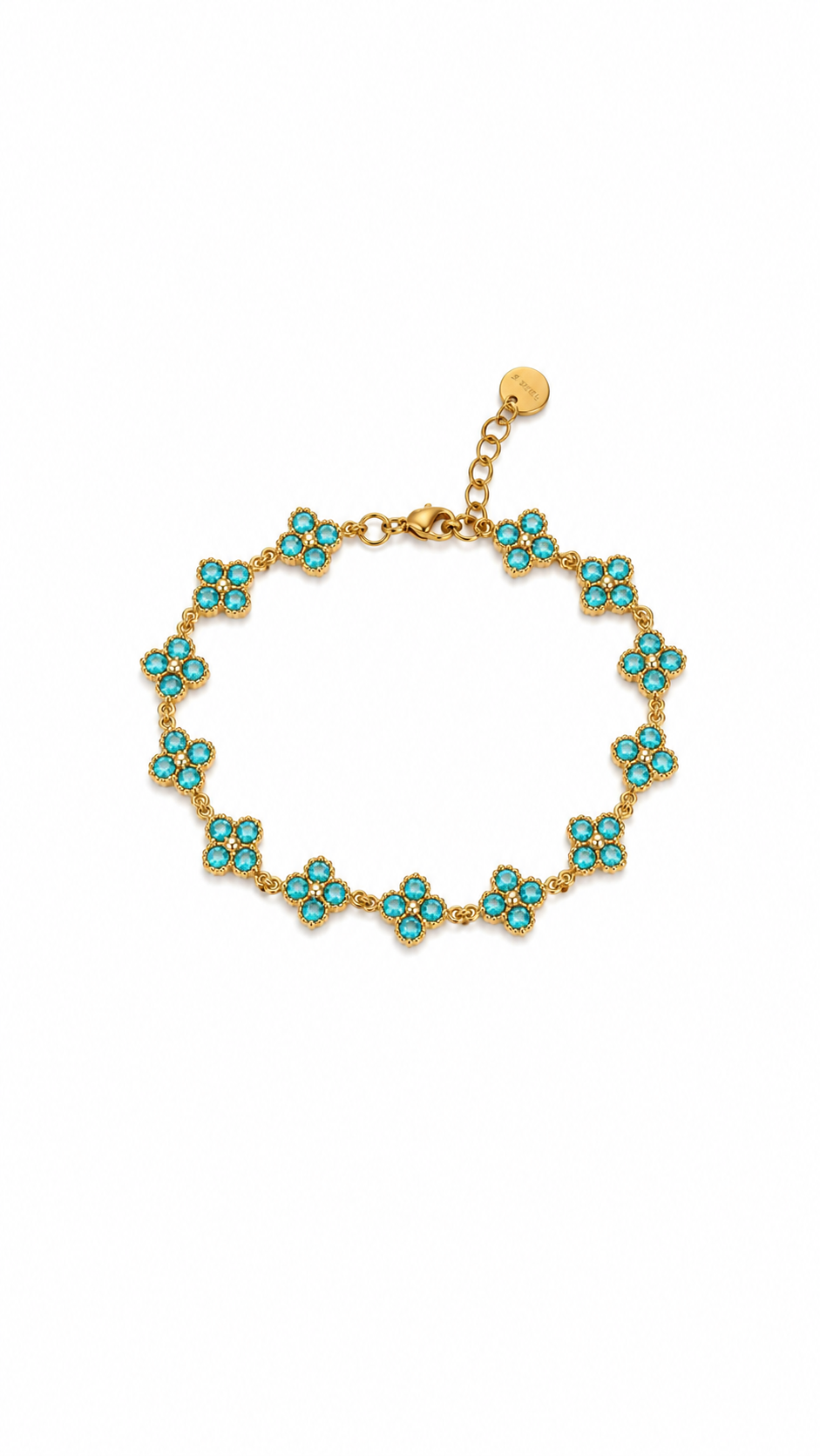 Bracelet Jade bleu ciel