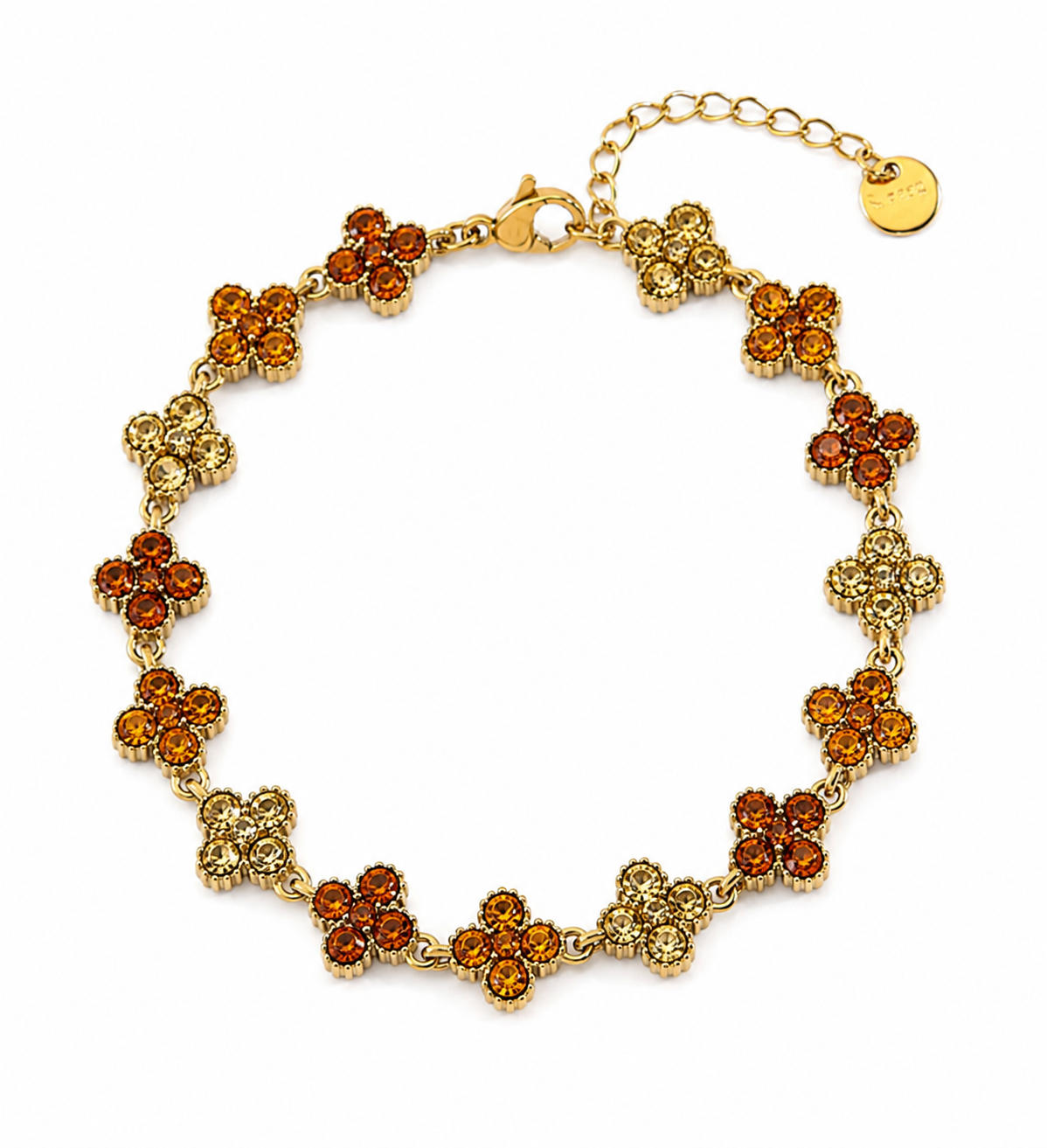 Bracelet Jade Marron Orangé