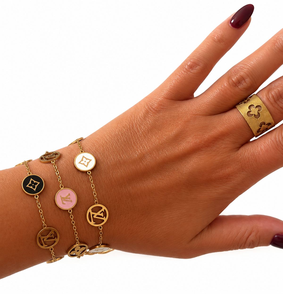 Bracelet Lucia Or blanc
