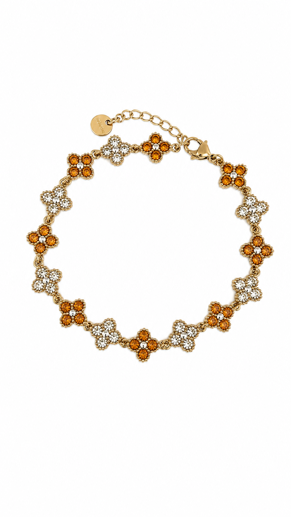 Bracelet Jade Marron / Blanc