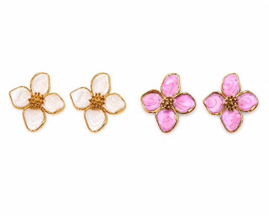 Boucle d’oreille Lys