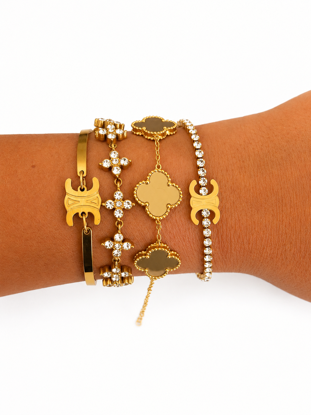 Bracelet Celia Strass Or
