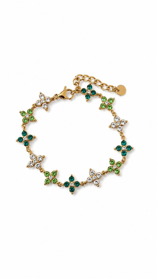 Bracelet Rafiya vert