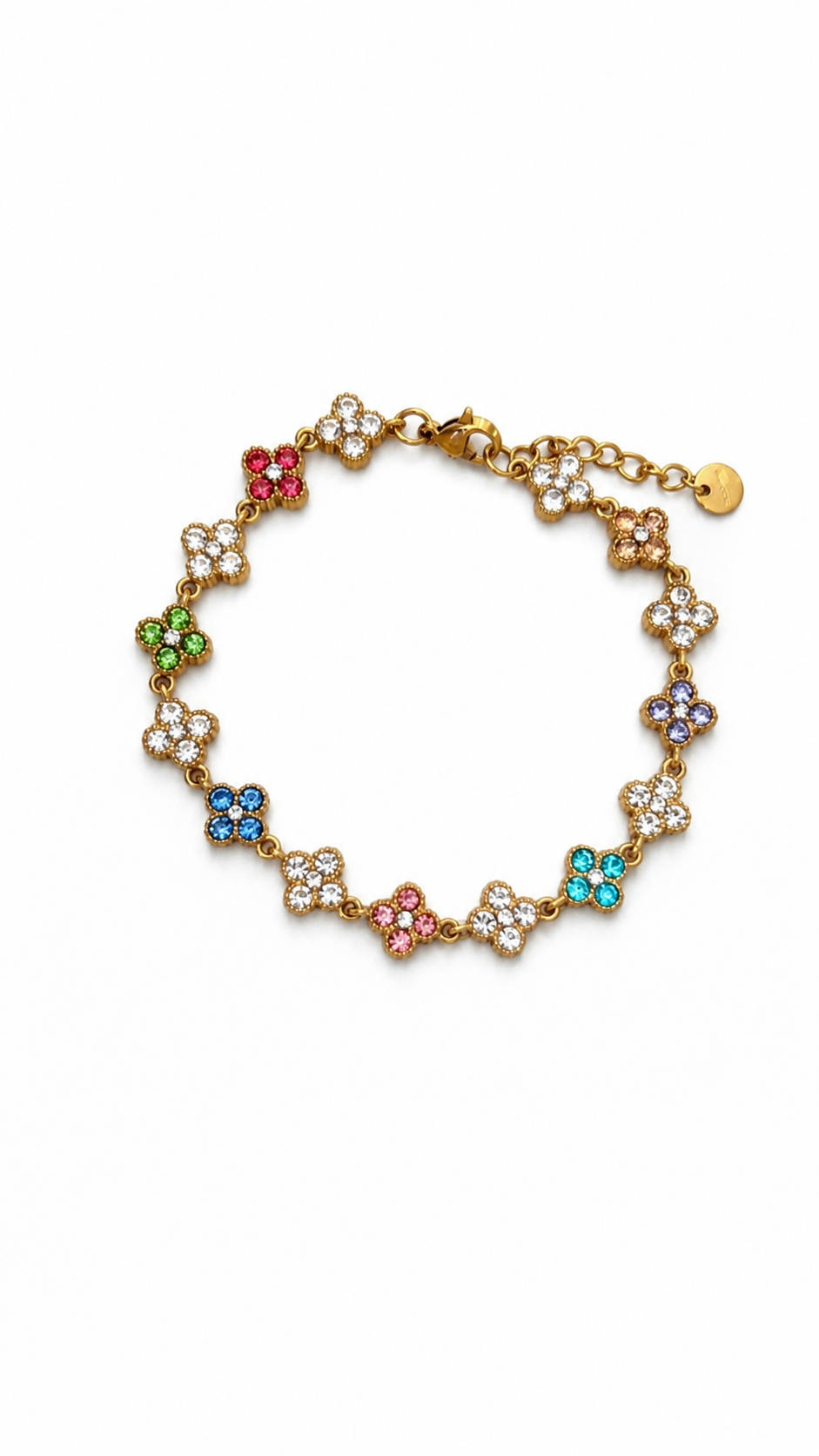Bracelet Jade Multicolore et Blanc