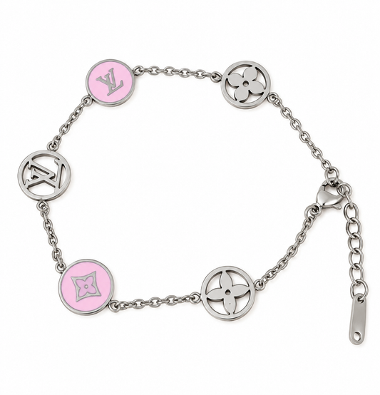Bracelet Lucia Argent rose