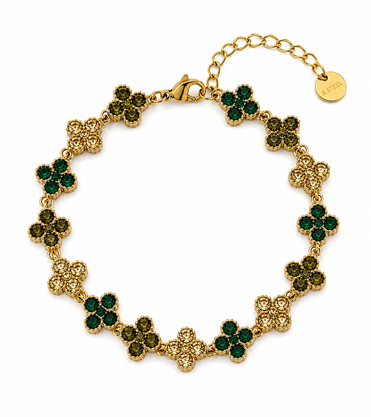 Bracelet Jade Kaki