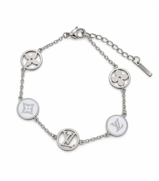 Bracelet Lucia Argent blanc