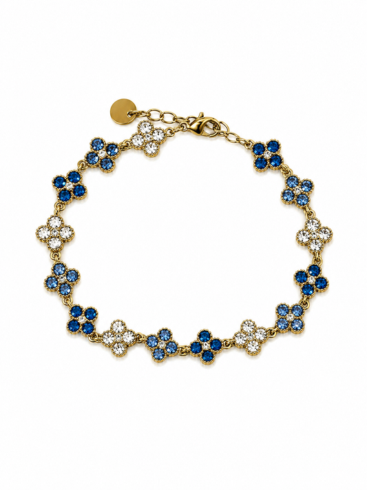 Bracelet Jade Bleu / Blanc