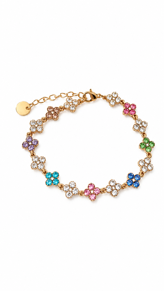 Bracelet Jade Multicolore et blanc
