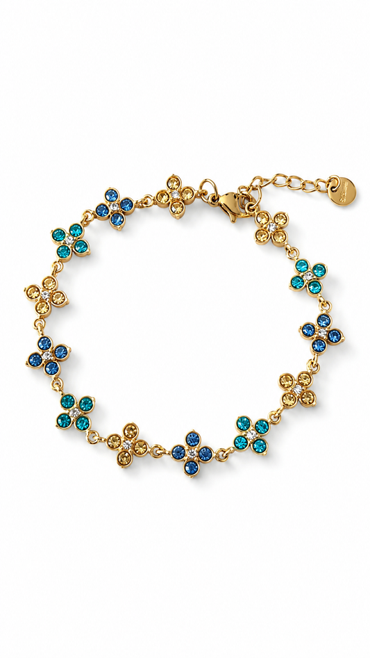Bracelet Rafiya bleu